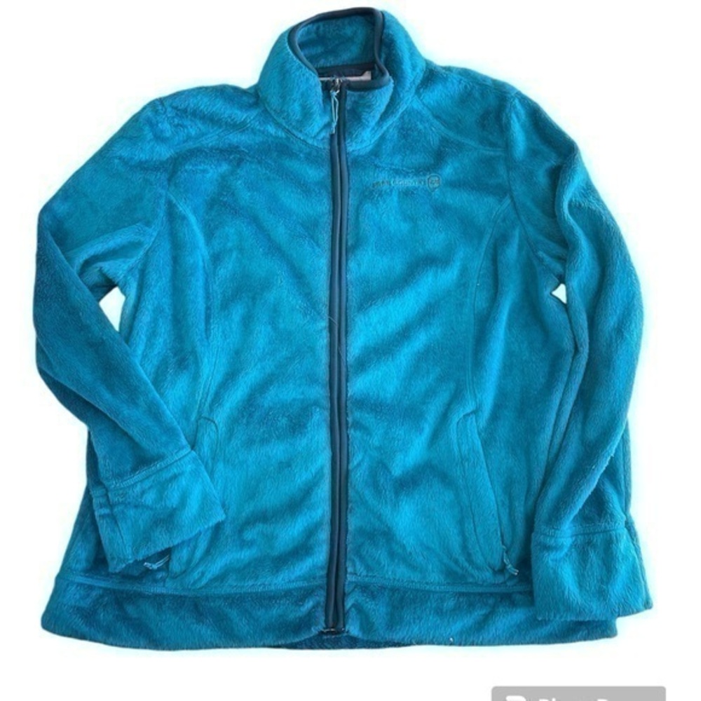 NWOT Bright Teal Zip-front Jacket, XL EUC